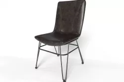Steve  Silver Derek PU Side Chair 3D model