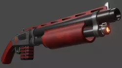 Stylized Pump Shotgun Low-poly 3D model