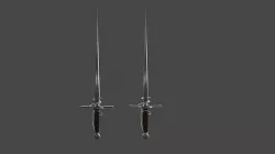 Sword Lance Low-poly 3D model
