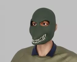 T-rex or Dragon or Lizzard mask 3D model