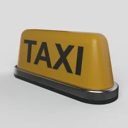 Taxi sign 3D model