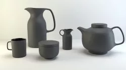 Tea set 3D model
