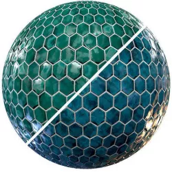 Teal Tile-01-PBR-2k-4k Texture