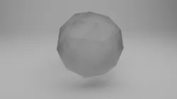test ico sphere Low-poly 3D model