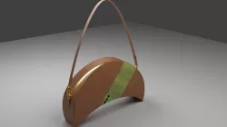 The Crescent Handbag Retro and Chic 3D model