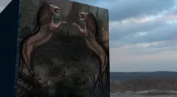 Throne Mural Painting Tribal 3D model