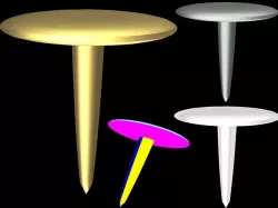 Thumb Tack Low-poly 3D model