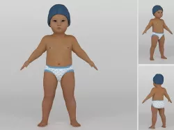 Toddler 3D model