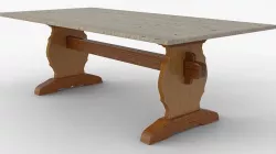 Trestle table 3D model
