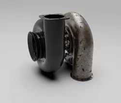 TURBOCHARGER CREATED IN SIEMENS NX RENDERED KEYSHOT  3D model