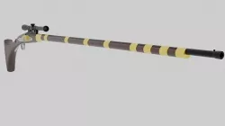 Tusken Cycler Rifle B 3D model