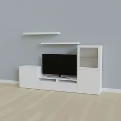 TV wall 3D model