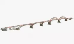 Volga Bridge  3D model