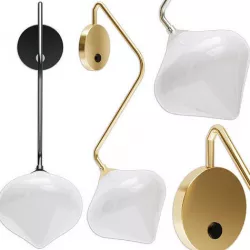 Wall Lamp Zigzag 3D model