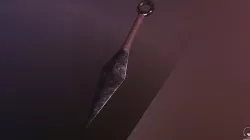 Weapons ninja kunai from anime Naruto and Boruto game ready Low-poly 3D model