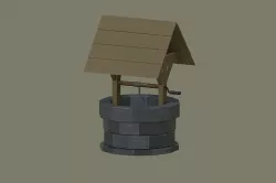 Well model Low-poly 3D model