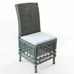 Wicker chairs lilly 3D model