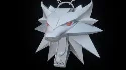 Witcher Amulet Low-poly 3D model