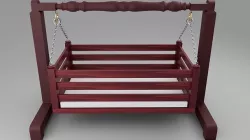 wodden Cradle 3D model