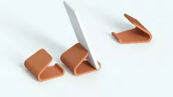 WOOD PHONE HOLDER - UNIVERSAL PHONE STAND Texture