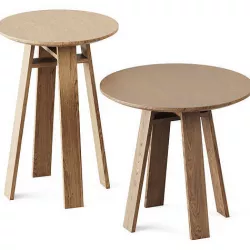 Wooden Coffee Tables Bondt sml by Zeitraum 3D model