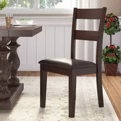Wynwood Ladder Back Side Chair in Dark Espresso Cherry 3D model