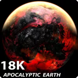 18K Apocalyptic Earth 3D model