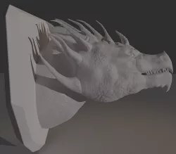 3D Dragon head 3D model
