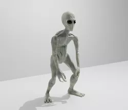 Alien humanoid Low-poly 3D model