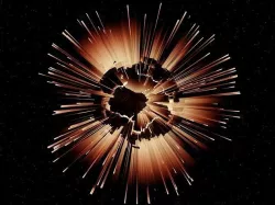 Alien Planet Sci-Fi Fantasy Scenery - Planet Explosion 3D model