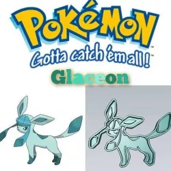 Amazing Pokemon Glaceon Cookie Cutter Stamp Cake Decorating  3D model