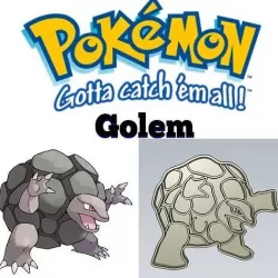 Amazing Pokemon Golem Cookie Cutter Stamp Cake Decorating  3D model
