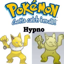 Amazing Pokemon Hypno Cookie Cutter Stamp Cake Decorating  3D model