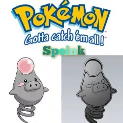 Amazing Pokemon Spoink Cookie Cutter Stamp Cake Decorating  3D model
