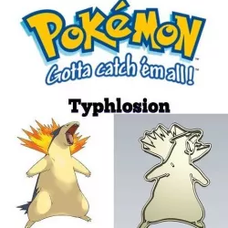Amazing Pokemon Typhlosion Cookie Cutter Stamp Cake Decorating  3D model