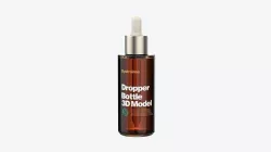 Amber Dropper Bottle 3D model