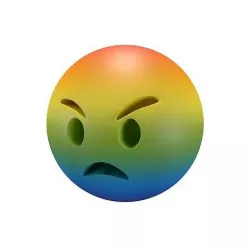 Angry Face v2 005 Low-poly 3D model