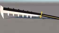 Anime Sword Low-poly 3D model