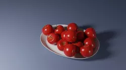 Apple Fruit Plate 3D model