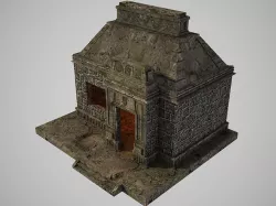 Aztec House 3D model