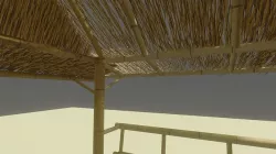 bamboo cabin  3D model