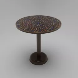 Bar table made of lids 3D model