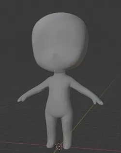 Base Chibi Character 3D model