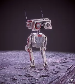 BD-1 Game Character -Ready To Rigg Low-poly 3D model