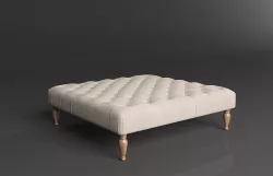 BENNETT SQUARE OTTOMAN 3D models 3D model