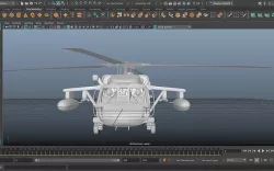 Black Hawk no textured 3D model