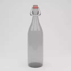 Bottle with cap 3D model