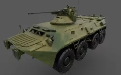 BTR 80  Low-poly 3D model