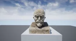 Bust of Vladimir Lenin PBR Game Ready Low-poly 3D model