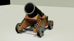 Cannon Models  with Cycles render   3D model